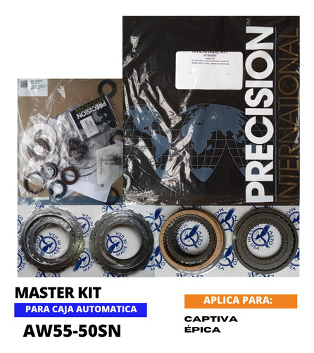 Master Kit Caja Automática Chevrolet Captiva Épica Aw55-50sn