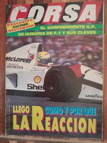 Revista Corsa F1 Senna Reutenann 08 1991 N1310