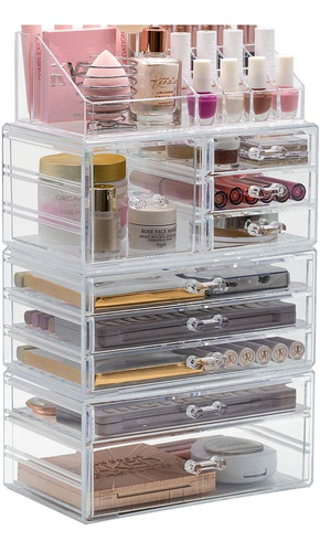 Organizador De Exhibición De Estuche De Maquillaje Cos...