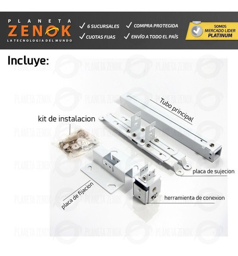 Imagen 4 de 7 de Soporte Proyector Techo Pared Universal Extensible Articulad