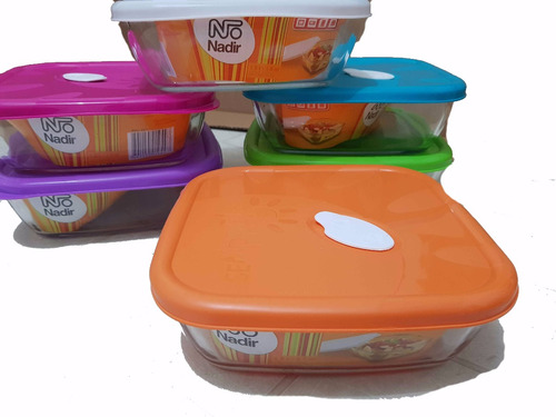 Jogo 3 Pote De Vidro Marinex Forma Tigela 700ml Forno