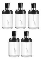 Comprar Set X 5 Condimenteros Especieros De Cucharita Frascos Vidrio