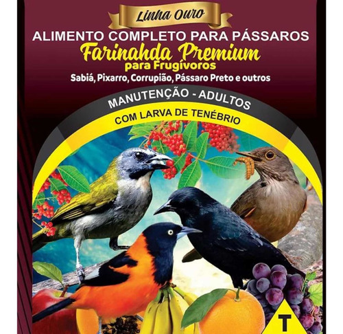 Farinhada Premium Trinca Ferro (c/ Tenébrio) 5kg Raposo Nutr