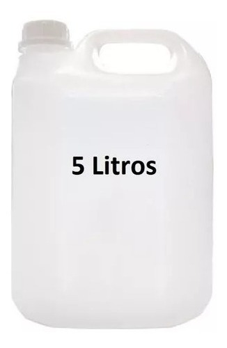 Galão Água Plástico Bombona 5 Litros Natural Limpeza Produto