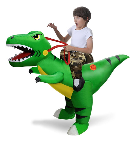 Disfraz De Halloween De Dinosaurio Inflable Camlinbo Para Ni