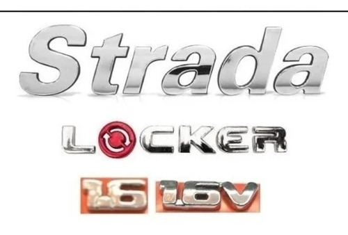 Kit Emblemas Fiat Strada Adventure Locker 1.8