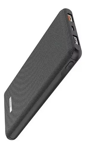 Cargador Portatil Power Bank Inalambrico Qi 10000 Mah Doble Color Negro