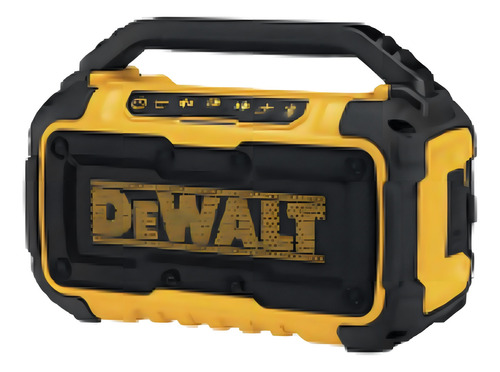Alto-falante DeWalt MAX DCR010 DCR010 portátil com bluetooth preto e amarelo