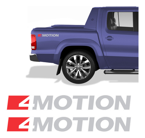 Par De Adesivos Amarok 4 Motion 2017/2023 Lateral - Genérico