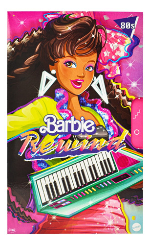Barbie Rewind Edicion 80s Estilo Pop 30cm Mattel