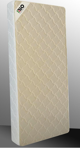 Imagen 4 de 9 de Colchon 1 Plaza 80x190x18 Espuma Alta Densidad Premium Color Beige