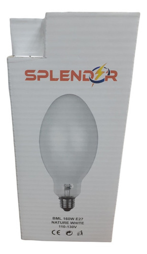 Imagen 2 de 3 de Bombillo Luz Mixta 160w E-27 130v Splendor