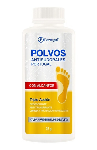 Polvos Antisudorales Con Alcanfor 75 G.