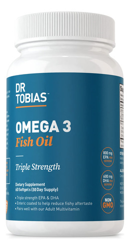 Supplement Dr. Tobias Omega 3 Fish Oil 2000mg Triple Strengt