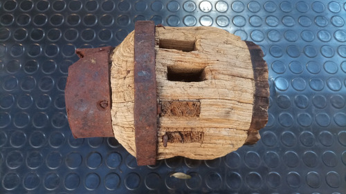 Antigua Maza De Madera Y Hierro (carro O Carreta) (Usado)