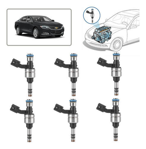 6pz Inyector De Gasolina Para Chevrolet Impala