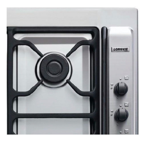 Imagen 5 de 6 de Anafe A Gas Longvie A6600xf 4 Hornallas Acero Inox 12cts