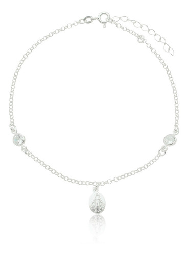 Pulseira Sagrado Aparecida Ou Medalha Milagrosa Prata 925