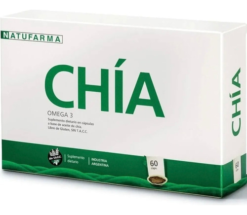 Natufarma Aceite De Chia Omega 3 X 60 Capsulas Sabor Sin Sabor