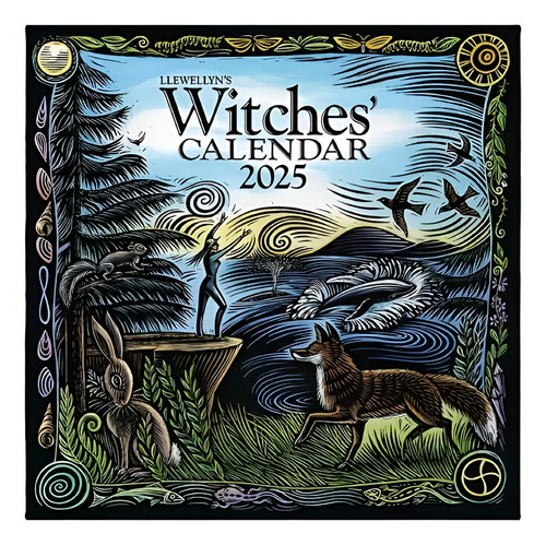 Calendario Brujas 2025 Llewellyn,wicca Guía Mágia Mes,inglés