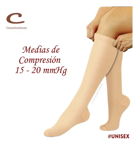 Medias De Compresión Unisex 15-20 Mmhg