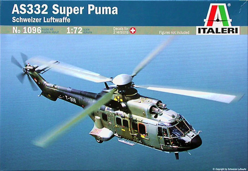 Helicoptero As332 Super Puma 1/72 Kit Italeri P/ Montar