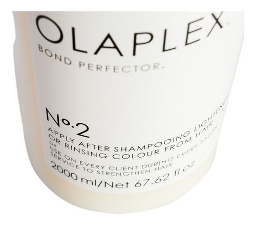 Olaplex Bond Perfector Tratamiento Fortalecedor 2000 Ml ratamiento capilar perfecciona los enlaces del cabello y se considera un paso insustituible en el ritual del cuidado capilar profesionalmente.