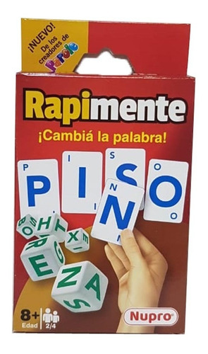 Juego Rapimente Cambiá La Palabra! Nupro Dgl Games & Comics