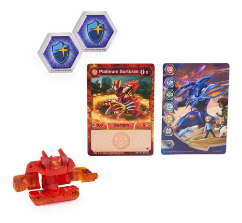 Bakugan Platinum Series S4 True Metal Figura Surturan