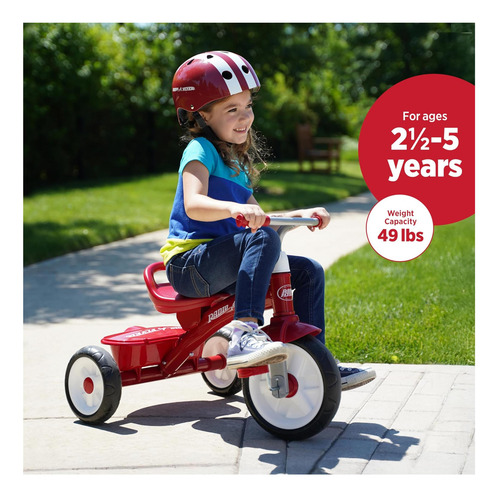 Radio Flyer Red Rider Trike, Triciclo Para Niños Pequeños Al