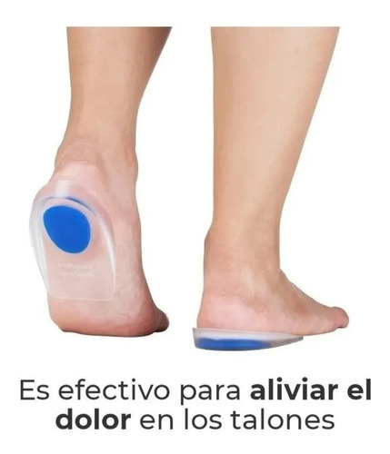 Imagen 2 de 5 de Plantillas Ortopédicas Taloneras Silicona Espolón Facitis Color Transparente Tamaño De La Plantilla Talla Unica