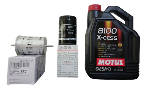 Kit Filtros Aceite+nafta+ Motul 8100 5 L Bora Nafta 1.8t 2.0