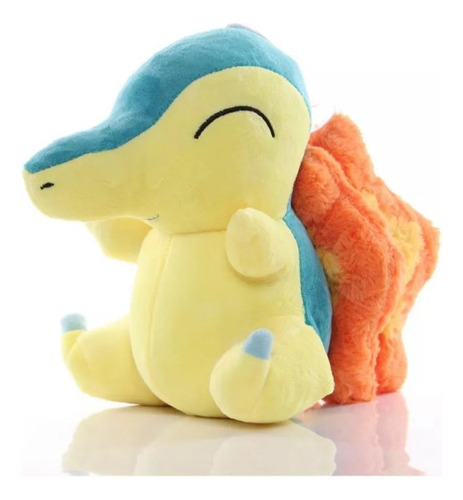 Muñeca de peluche Cyndaquil Pokémon Sg Pikachu de 18 cm, color amarillo con azul
