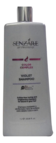 Senzare Shampoo Violeta 1lt  Sh Matizador Sin Sulfatos 