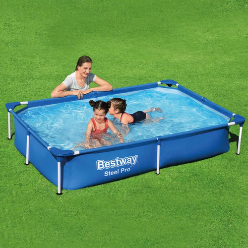 Piscina retangular estrutural Bestway Steel Pro 1.200 litros de capacidade 1,5x2,21m