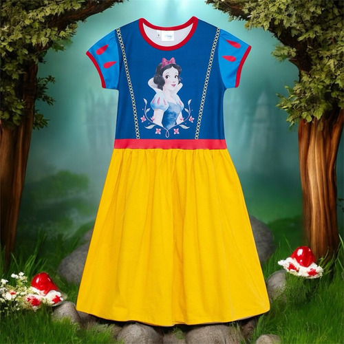 Vestido Princesa Blanca Nieves Snow White Tull Disney Nena