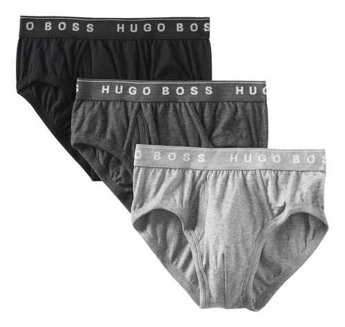 Trusa Hugo Boss Pack 3 Pure Cotton Original Y Nuevo