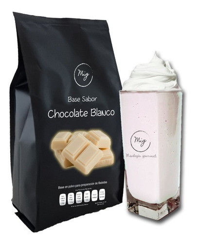 Chocolate Blanco 1kg Frappe Y Latte (frío Y Caliente)