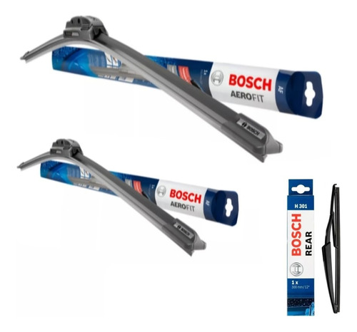 Kit X 3 Escobillas Aerofit Bosch Vw Crossfox/fox 2013 Al 16