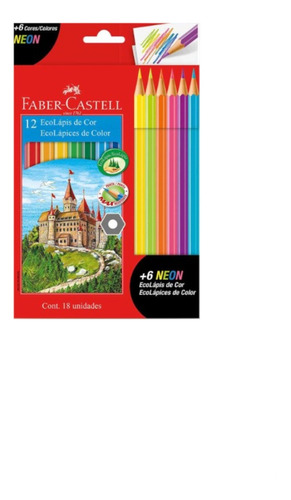 Lápis De Cor 50 Cores Neon + Pastel + Metálicas + Supersoft