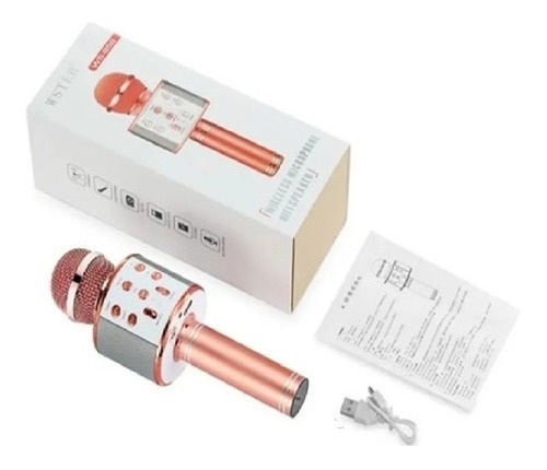 Micrófono Parlante Karaoke Bluetooth Inalámbrico Colores
