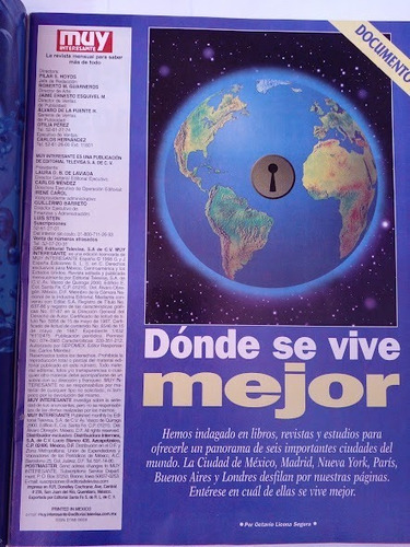 Revista Muy Interesante No 1 Mayo 1998 (Usado)