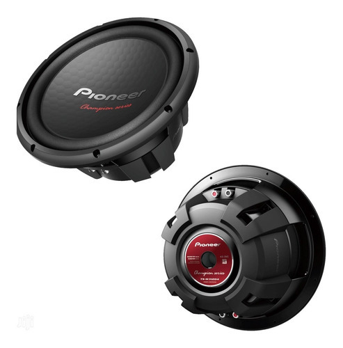 Subwoofer Pioneer TS-W310D4 Doble Bobina 1400w 12 400rms Color Negro