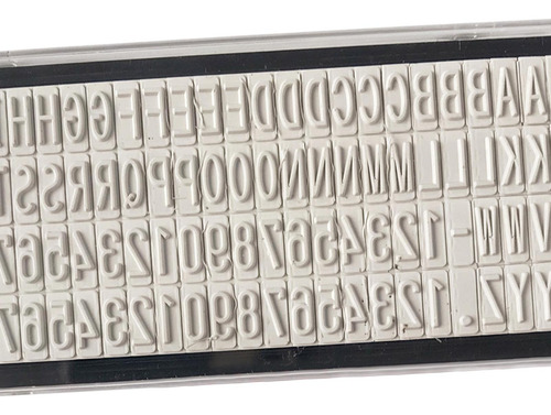Juego De Sellos Autoentintados, Sello De Caracteres, 6,4 Mm