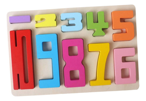 Juego Rompecabezas Números Madera, Juegos