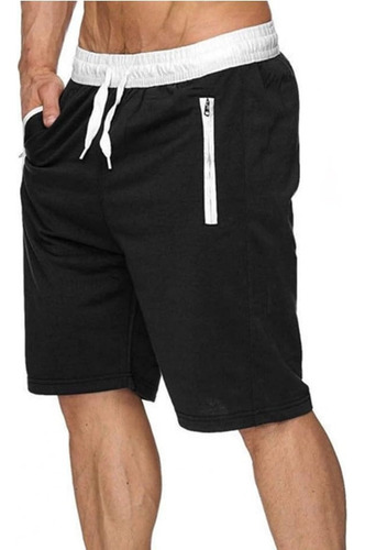 Short Hombre Casual Playa Ajustable Cintura Elástico Verano