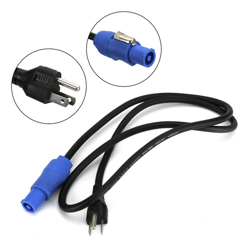 Cabo De Alimentação De 1 Metro Para Mover Head Light Us Plug
