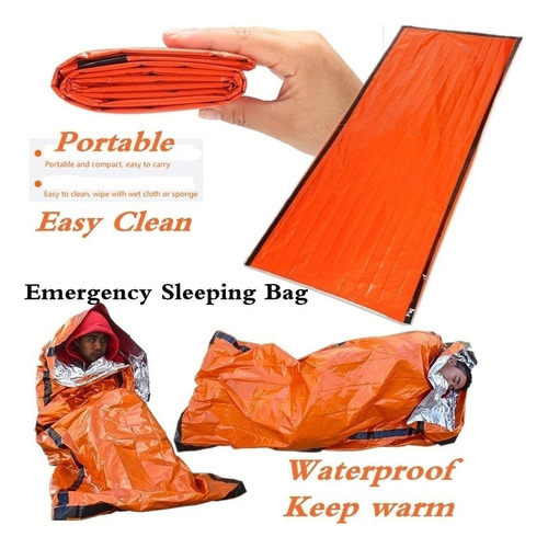 Saco Dormir Emergencia Térmico Ligero Impermeable
