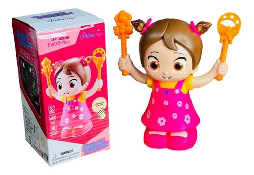 Boneca Fofa Dançarina E Dar Cambalhota Com Luz Som