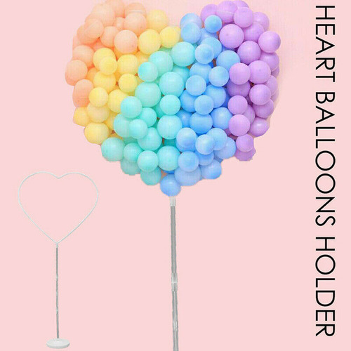 Love Balloon Column Arch Set Heart Frame Holder Stand